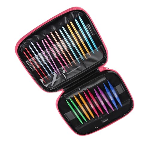 Kit aiguilles à tricoter circulaires interchangeables pour pulls et écharpes