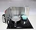 Splatter Guard for Cooking - Grease Splatter Screen - 5 Sided Splatter Guard Compact Type - Stainless Steel - Unfold 41.65 in x 14.17 in - Fold 8.26 in x 14.17 in x 1.06 in