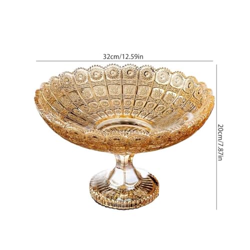 Grande assiette à collation en verre pour apéritif convivial