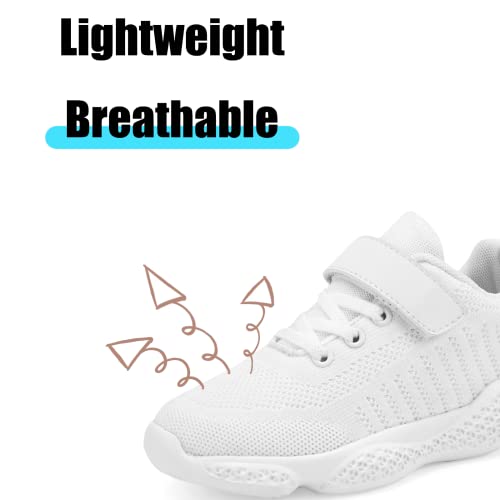 Boys Girls Sneakers Knitted Mesh Sports Shoes Breathable Lightweight Running Shoes for Kids Fashion Athletic Casual Shoes (Little/Big)2