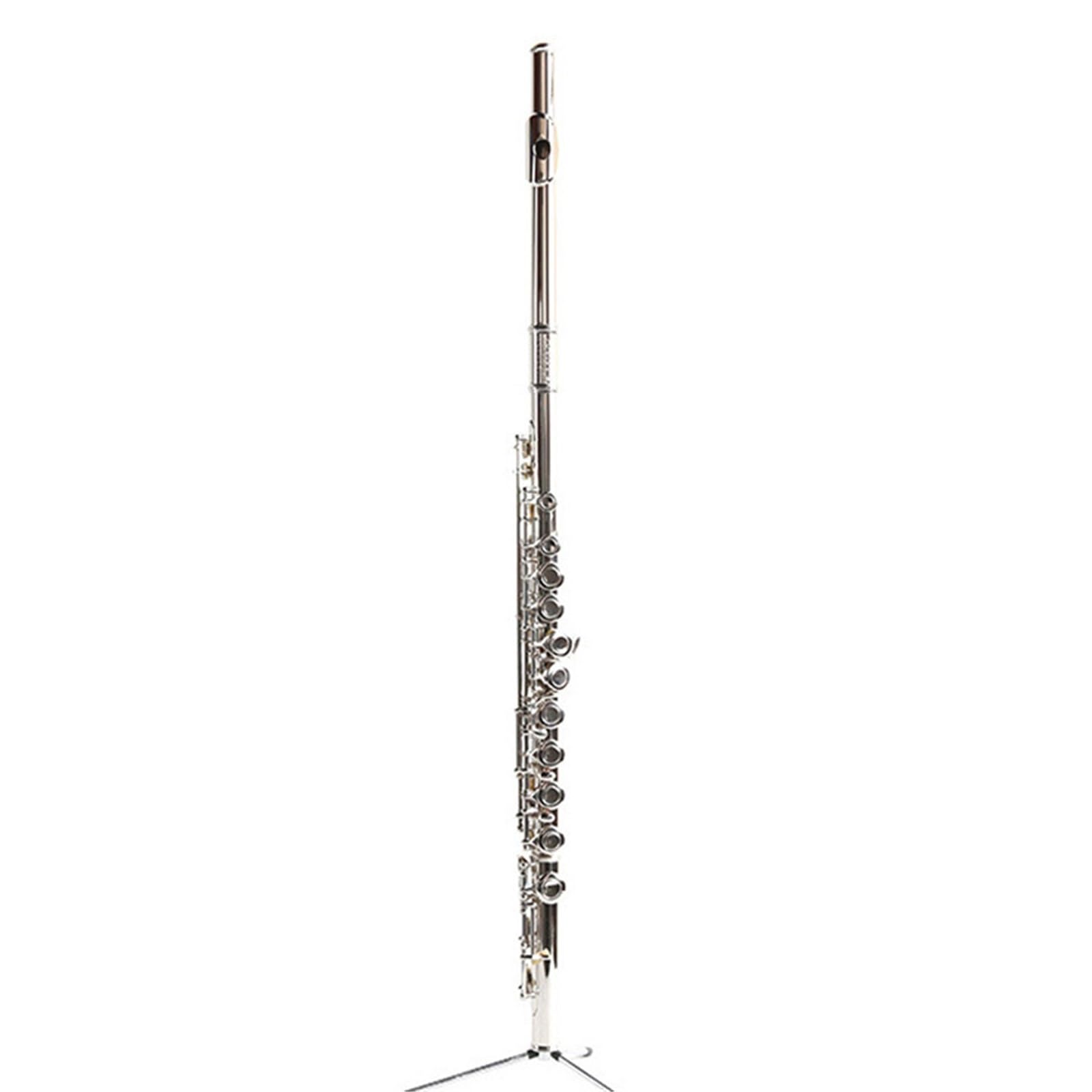flauto traverso Flauto Placcato Argento A 16 Fori Chiusi Con Chiave E Chiave C Flauto In Metallo Flauto In Rame Bianco