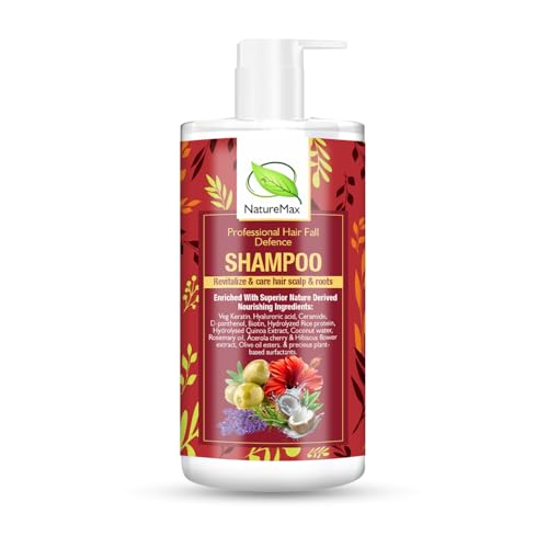 Image of Hair Fall Defense Shampoo 300ml | 10X Hair Fall Control & Hair Growth Care with Keratin, Biotin, Ceramide & Hyaluronic Acid | Sulphate & Paraben Free Clarifying Shampoo for Dry, Frizzy & Damaged Hair | Men & Women |