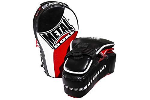 METAL BOXE MB223 Patte d'ours de boxe noire et blanche en mousse injectée