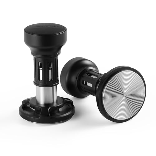 MHW-3BOMBER YU Impact Kaffee Tamper 58 mm, Konstanter Druck Tamper mit Sound Feedback, Eingebaute 4 federbelasteten, 58mm Kaffee Tamper,Barista Zubeh�