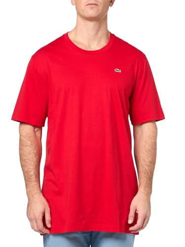 Image of Lacoste Men's Tall Fit V-Neck Short Sleeve Regular Fit Pima Cotton T-Shirt