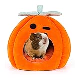YUEPET Guinea Pig Bed Cave Winter Warm Cozy House Hideout for Dwarf Rabbit Bunny Ferret Hamster Chinchilla Hedgehog Fleece Washable Cage Nest Accessories 8.2'×8.2'