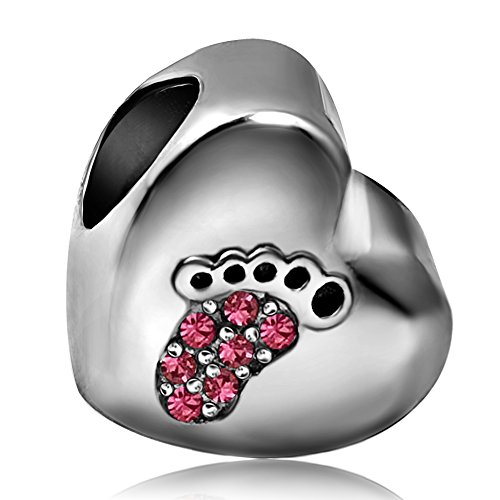 Image of JMQJewelry Feet Jan-December Womens Charms Fits Pandora Charms Bracelets