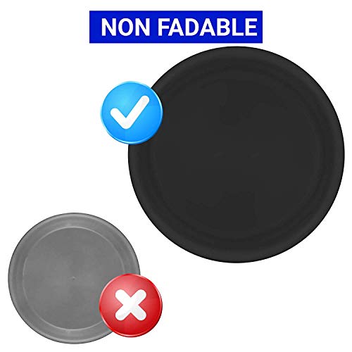 TrustBasket UV Treated Round Bottom Tray(Plate/Saucer) Suitable for 12 inch Round Plastic Pot- Black Color - Set of 3 | Heavy Duty Highly Durable Plant saucerGamla for Indoor Home Decor & Outdoor Balcony Garden