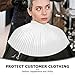 Ipetboom Waterproof White Salon Cape for Clients with Hook and Loop Closure, Short Barber Hair Cutting Cape for Women and Men, Lightweight Hairdressing Smock for Beauty and Hair Styling