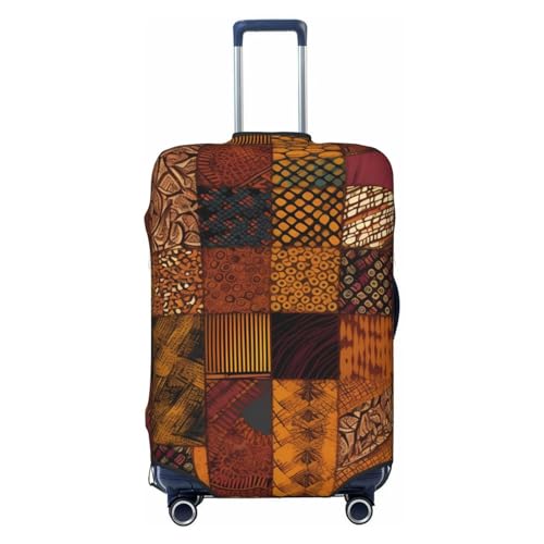 Luggage Cover Elastic Washable Suitcase Cover Dustproof Suitcase Protector Personalized African Style Patchwork Travel Luggage Baggage Covers For 18-32 Inch