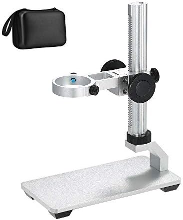 Aluminum Alloy Stand Holder for USB/Wi-Fi Digital Microscope, Bysameyee Universal Diameter Metal Mount with Microscope Carrying Case