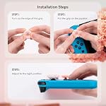 GeekShare 4PCS Silicone Joystick Thumb Grip Caps, Kawaii Cherry Blossom Joystick Cover Compatible with Switch/OLED/Switch Lite (Sakura)