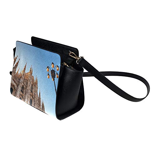 Small Travel Bag For Men Unusual Beautiful Milan Cathedral Satchel Bag Crossbody Bags Travel Bags Duffel Shoulder Bags Luggage For Lady Girl Women Shoulder Bag