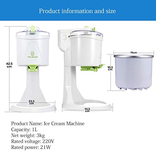 LLSS Eismaschine, Home DIY Küche Vollautomatische Mini-Obst-Softeismaschine Einfache One-Push-Bedienung – Bild 5