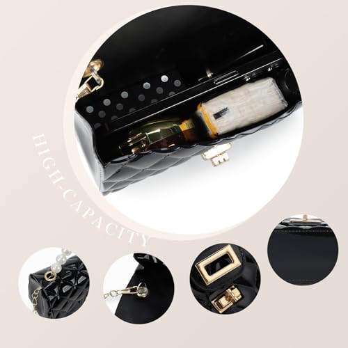 Gladdon Mini Quilted Crossbody Bags for Teen Girls Shoulder Purses Chain Strap Handbags Birthday Gift for Girl4