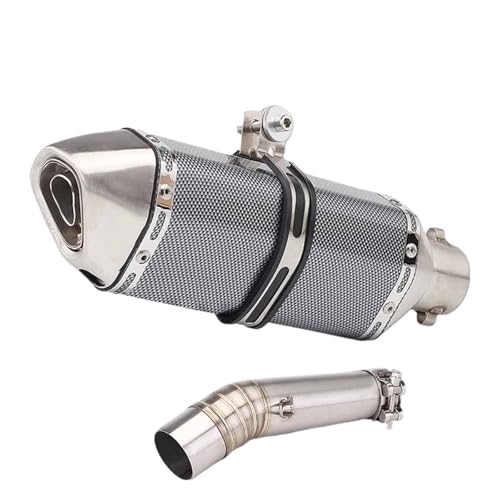 Tuyau d'échappement moto anti corrosion en acier inoxydable pour NC750S 370mm
