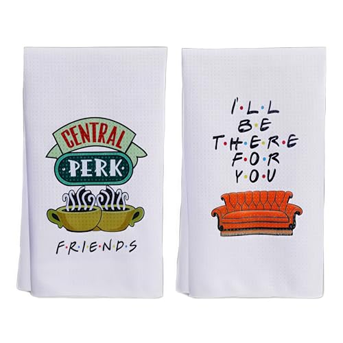 TINVSKQQKJ 2 Pack Funny TV Show Kitchen Towels,Funny TV Show Merchandise Gifts Kitchen Bathroom Decorations,Birthday Housewarming Gifts for Women Men