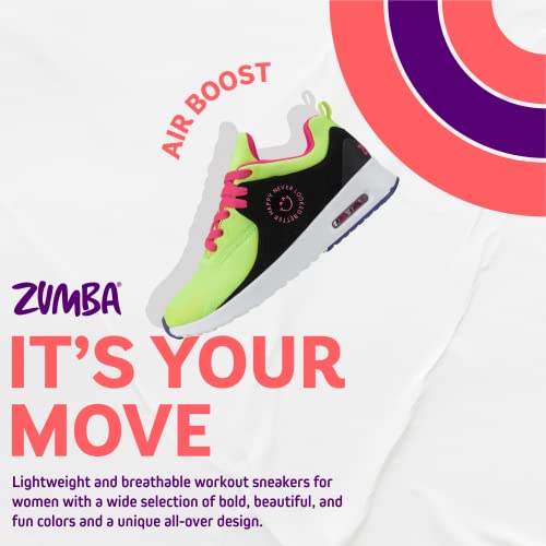 ZUMBA Women's Air Boost Sneakers, Low-Top Dance Sneakers2