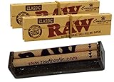 yaoviz® Set Raw Ecoplastic KingSize Drehmaschine 110mm aus Hanfplastik + 2 RAW Connoisseur KS Papers + Tips