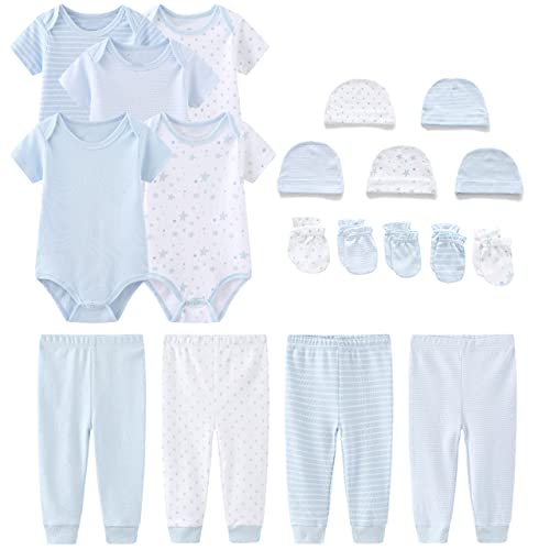 Image of Chamie Newborn Baby Cute Design Bodysuit Short Sleeve One-Piece Baby Clothes for Boys and Girls