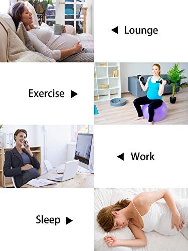 Fitglam Women'S Maternity Pants Over Belly Lounge Pajamas Clothes Pregnancy Must Haves Joggers With Pockets Heather Grey thumb #4