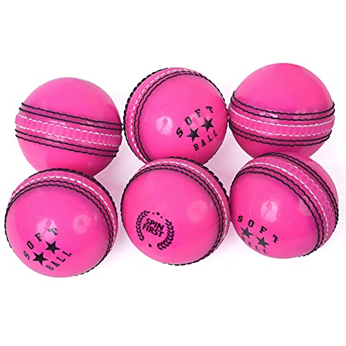ADS SPORTS Soft Cricket Balls for Practice & Training Durable Soft Training Ball Indoor & Outdoor Use Lightweight Cricket Ball