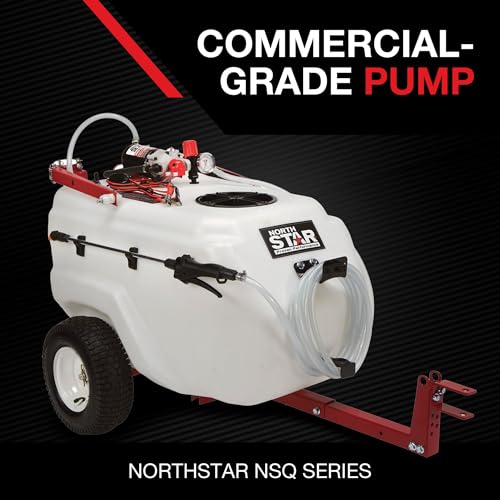 NorthStar Tow-Behind Trailer Boom Broadcast and Spot Sprayer - 31-Gallon Capacity, 2.2 GPM, 12 Volt DC