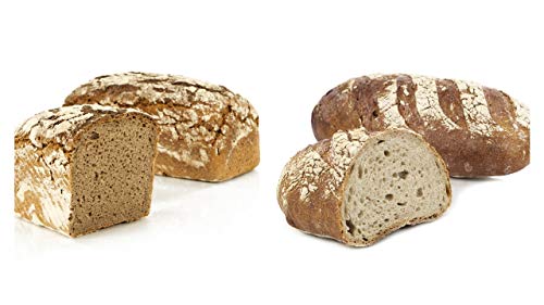 Vestakorn Handwerksbrot-Paar, Reines Roggen & Schwarzwälder - frisches Brot - Sauerteigbrot vom Handwerksbäcker zum selbst aufbacken in 10 Minuten