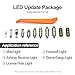 8pcs White LED Interior Lights Bulb Kit for Jee'p Liberty KJ 2002 2003 2004 2005 2006 2007 Map Dome Cargo Lights Super Bright 6000K Interior LED Light Bulbs Package + Install Tool