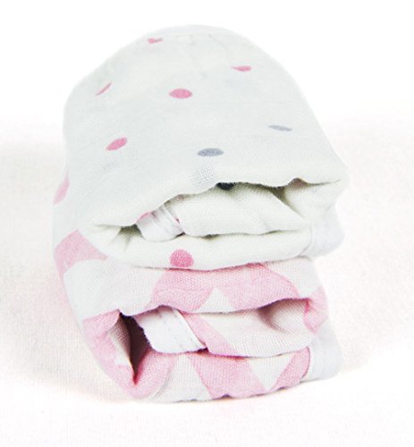 Image of Ultra Soft Baby Washcloths, Rayon derived from Bamboo, 2 Count 8 inch x 8 inch (Pink)
