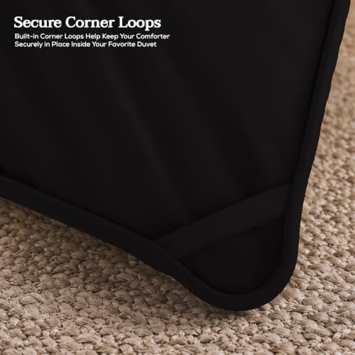 Image of Utopia Bedding Duvet Insert, Twin Comforter 64 x 88 Inches, Black