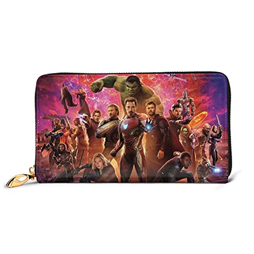 Hulk IRO-n - Cartera de piel para hombre con cremallera y múltiples tarjetas para teléfono móvil, tarjeta de crédito, moneda, bolsa de almacenamiento para hombres y mujeres