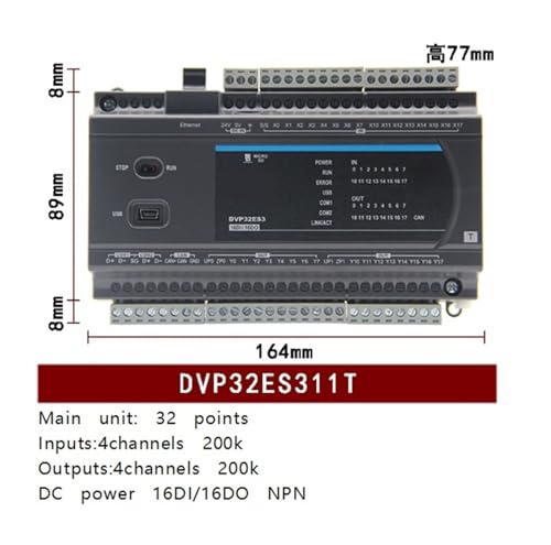 Contrôleur PLC DVP32ES311T contrôleur logique programmable de précision