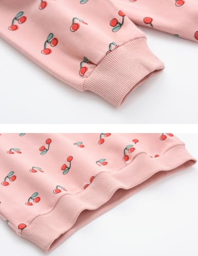 Image of BINIDUCKLING Baby Girl Rainbow Sweatshirt for Girls Long Sleeve Shirt 18 Months-6 Years