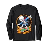 Photo Gallery halloween skeleton skater cool cartoon bambini e adulti maglia a manica Photo Gallery halloween skeleton skater cool cartoon bambini e adulti maglia a manica