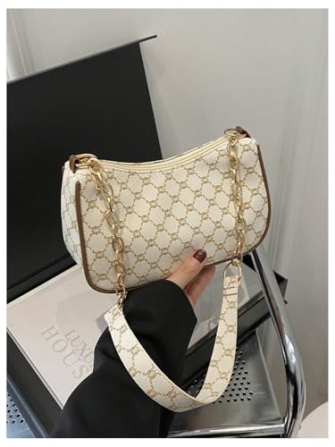 SweatyRocks Women's Vintage Shoulder Bag Top Handle Leather Purses with Zipper Closure3