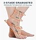 2 Paar Sprunggelenkbandage Medizinische Kompressionssocken Damen & Herren 20-30mmhg, Stützstrümpfe Bandage Fußgelenk Knöchelbandage für Schwellung Fersensporn Verstauchung Sport (2x Beige, M)
