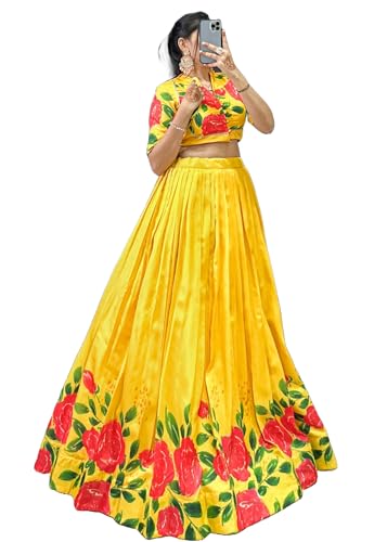 Lehenga soie Tussar 11751 une tenue de fête légère et fluide