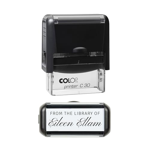 OBSESSO Custom Library Stamp, from The Library of Stamp, This Book Belongs to, Ex Libris Book Stamp (from The Library of)