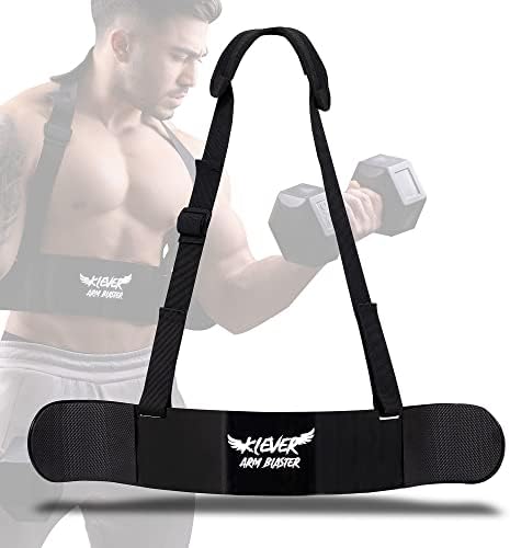 Arm Blaster for Biceps & Elbow Support – Body Solid Curled Shape – Premium Arm Blaster –  Better Form Better Results – Unique Round Curl for Bicep Blaster Optimum Isolation, Support