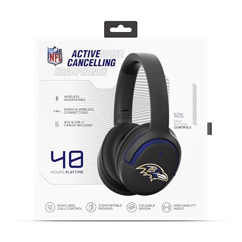 Image of SOAR NFL Active Noise Cancelling Over The Ear Headphones