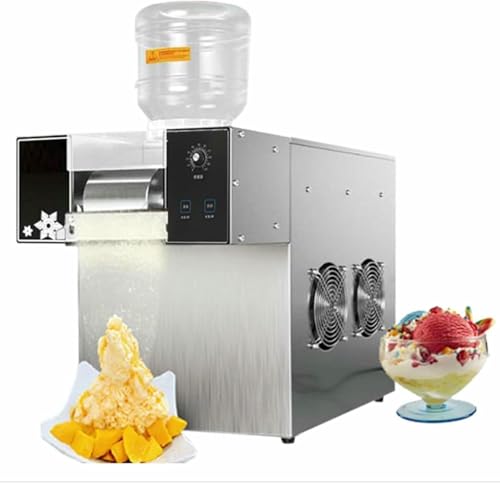 Machine à glaçons Commerciale - Machine à Glace pilée en Acier Inoxydable pour granités, capacité de 60 kg, idéale pour Les Bars à Snacks, Les fêtes et Les événements - Broyeur,