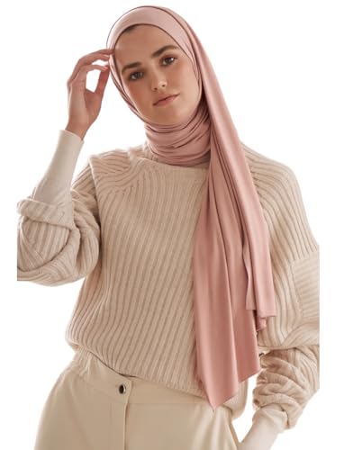 Sky Cashmere Jersey Hijab Scarf for Women Soft Stretch Fabri...