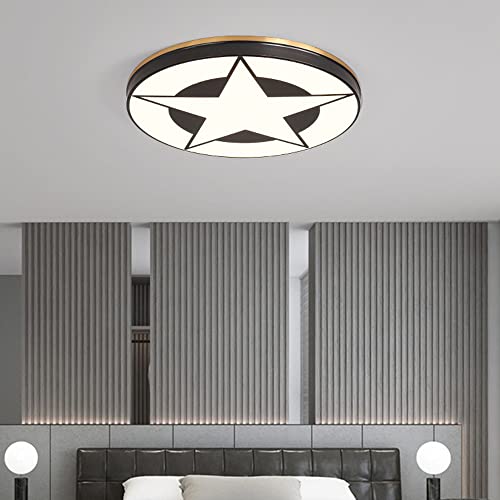 Plafonnier en cuivre pour plafond bas avec source de lumière LED