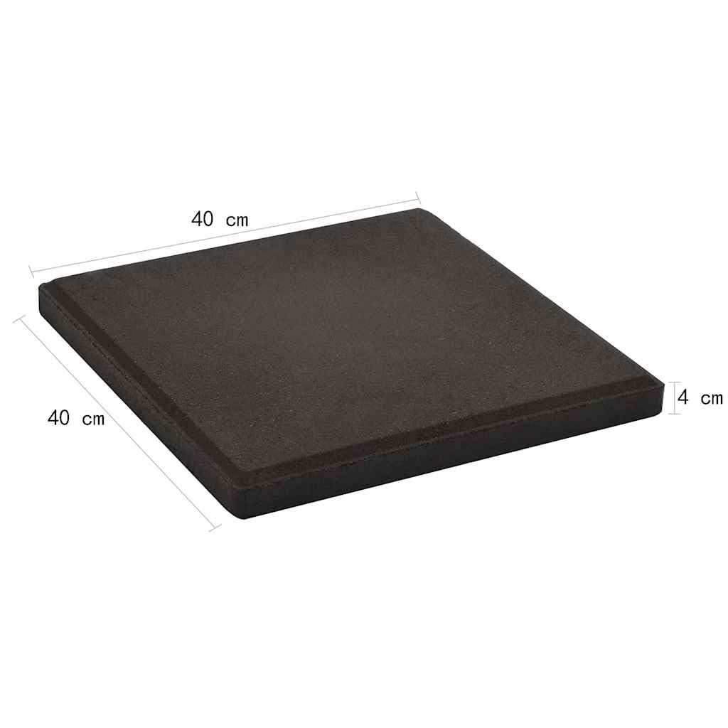 Pagina iniziale attrezzi-Piastre Peso Ombrello Quadrato Calcestruzzo Nero 12 kg