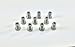 Stainless Steel Metric Brake Line Imperial & Bubble Flare Fitting for 3/16" Tube. 10 x 1 mm (Pack of 10)