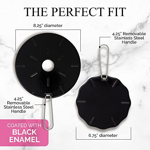 Cast Iron Heat Diffuser For Gas Stove – 2 Sizes Included – 8.25 And 6.75 Inch Heat Diffusers For Electric Stove - Gas Heat Plate - Cast Iron Simmer Plate For Gas Burners #TOP1