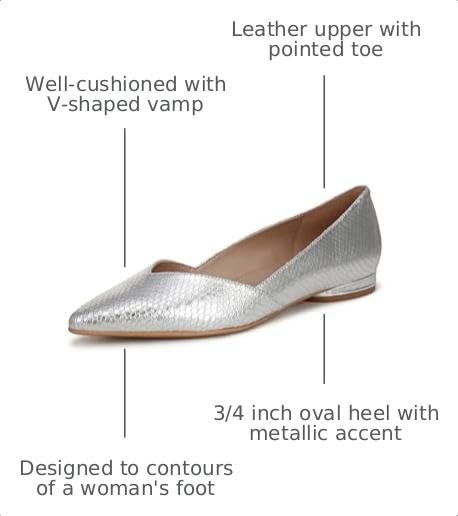 Image of Naturalizer Womens Havana Pointed Toe Slip On Dress Ballet Flat