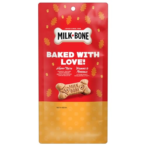 Image of Milk-Bone Limited Edition Pup-kin Spice Flavor Small Biscuit Dog Treats, 8 Ounce (Pack of 2)