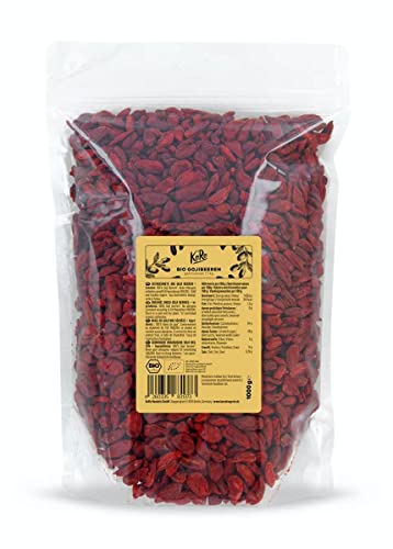 KoRo - Bayas de Goji Organicas 1 kg - Superfood sin aditivos - 100 % de fruta